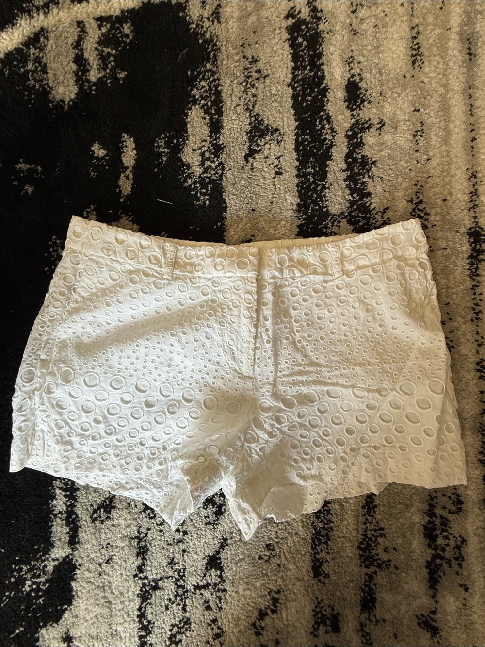 Michael Kors 100% Cotton White Eyelet Shorts Size 8